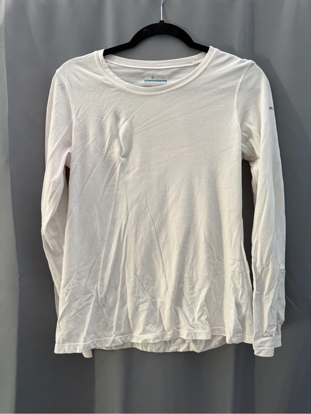 Columbia Women's Crew Neck Long Sleeve Top in White